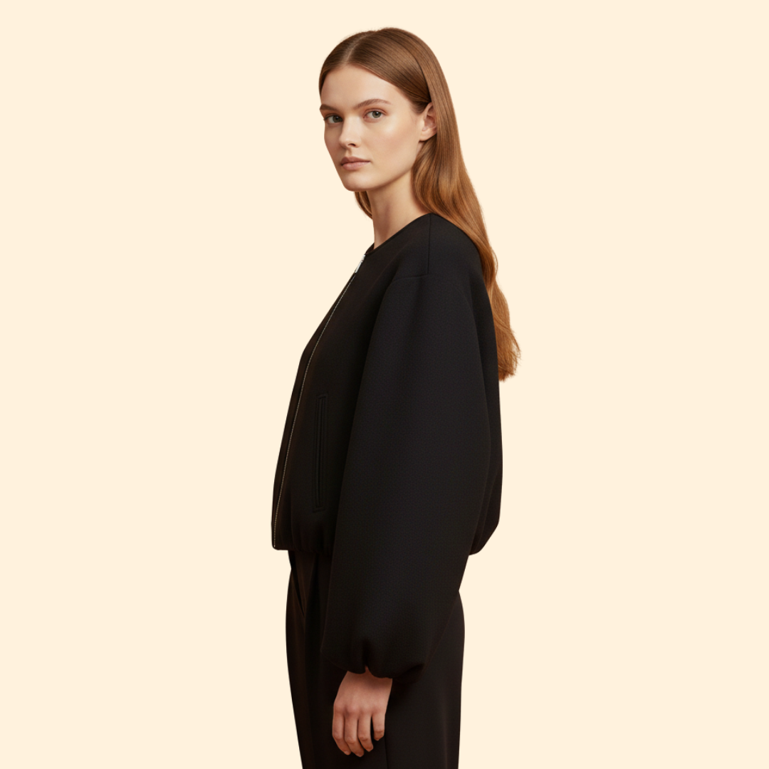 Women’s Cropped Bomber Jacket