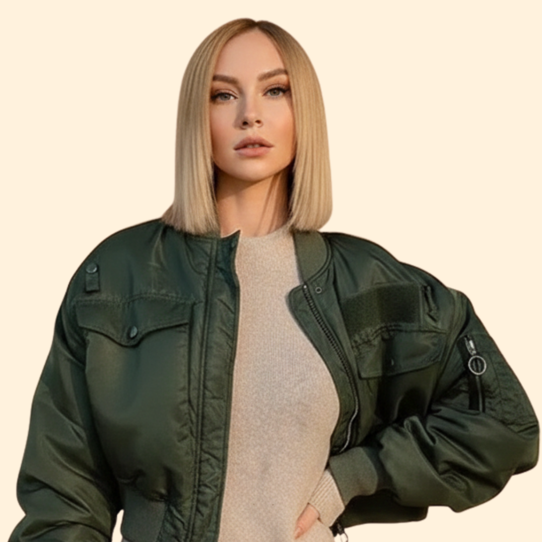 Women’s Cropped Bomber Jacket