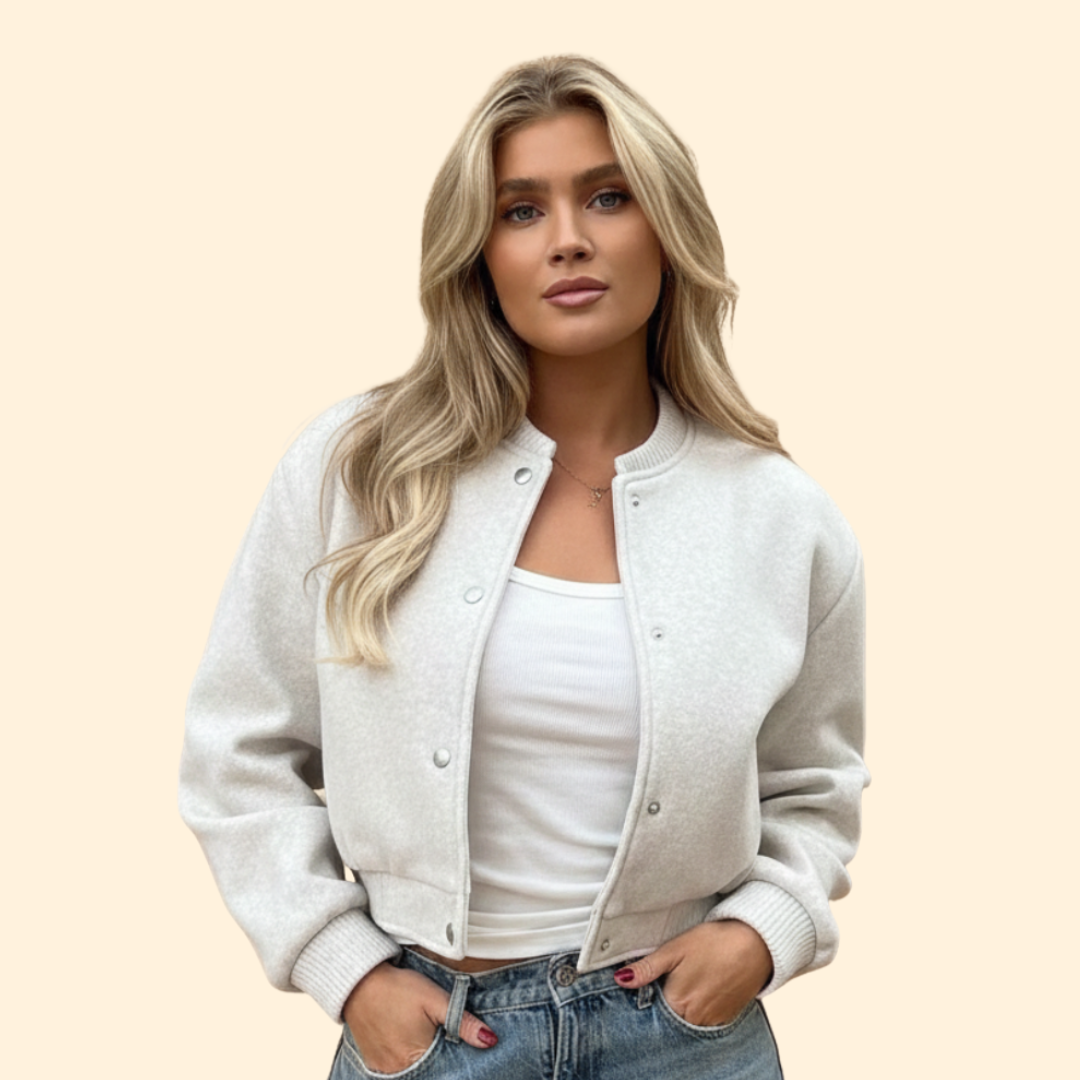 Women’s Cropped Bomber Jacket