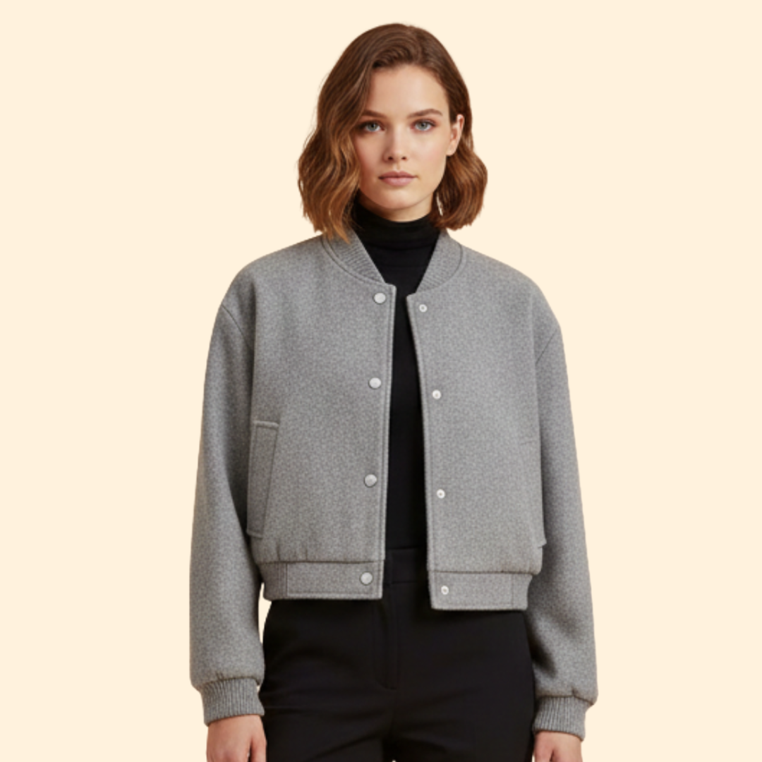Women’s Cropped Bomber Jacket