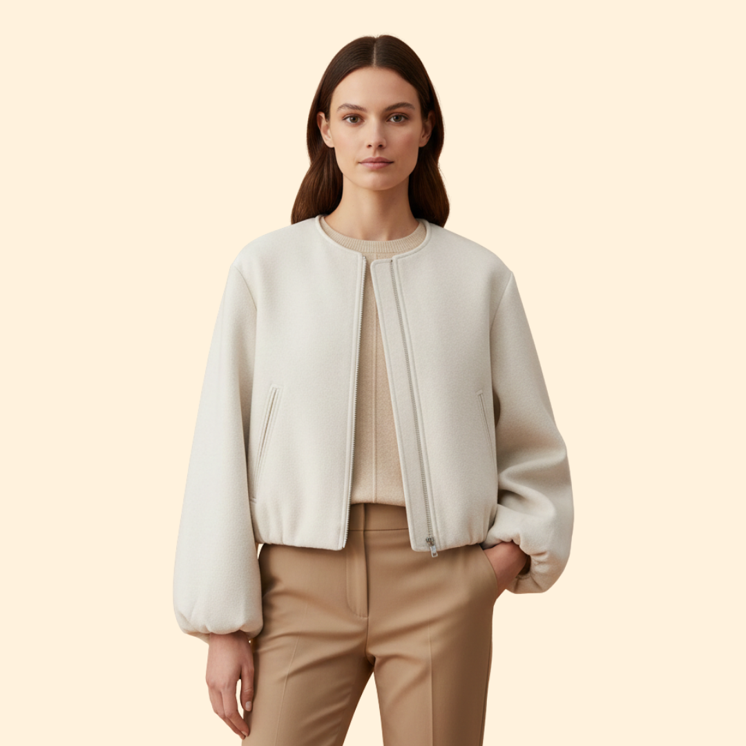 Women’s Cropped Bomber Jacket