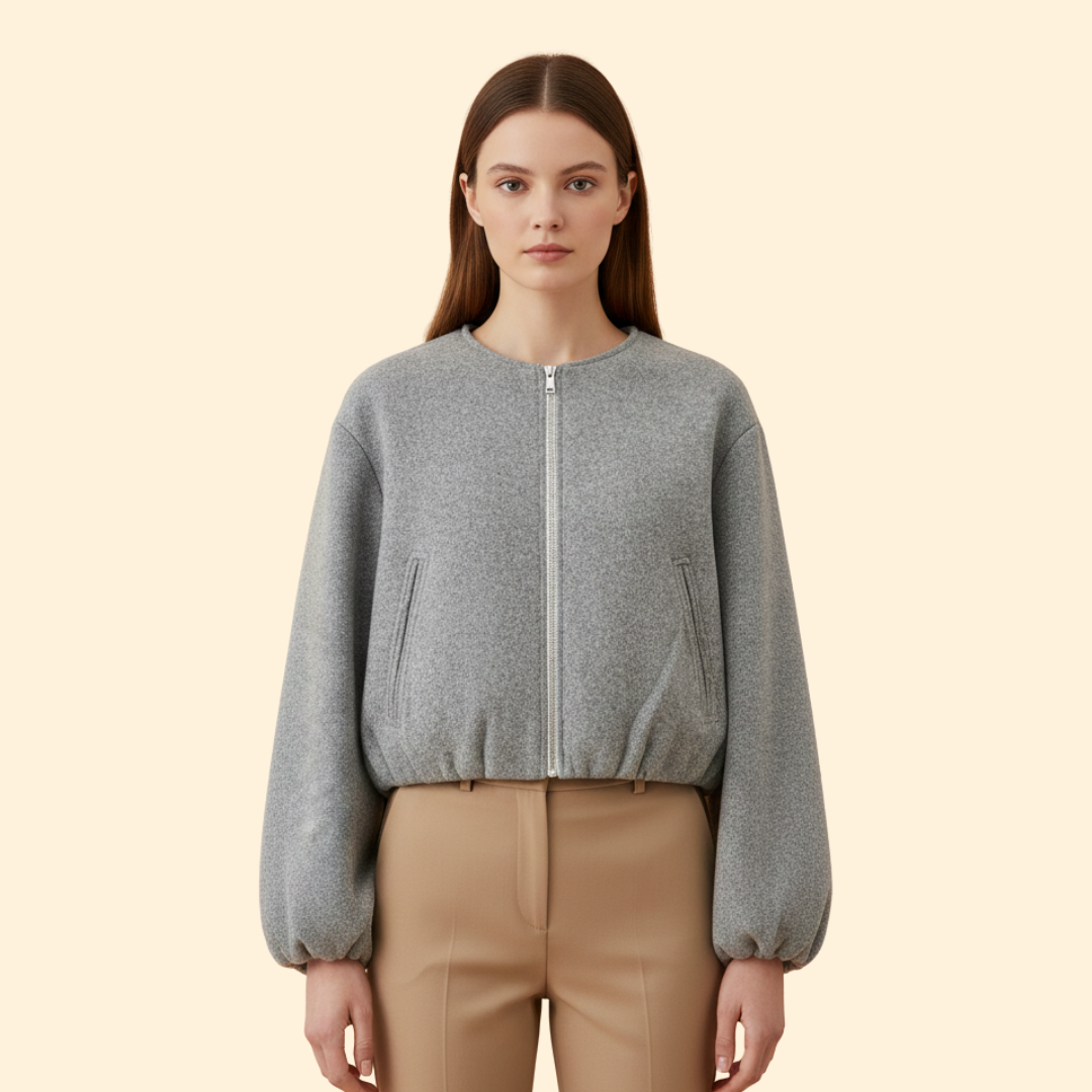 Women’s Cropped Bomber Jacket