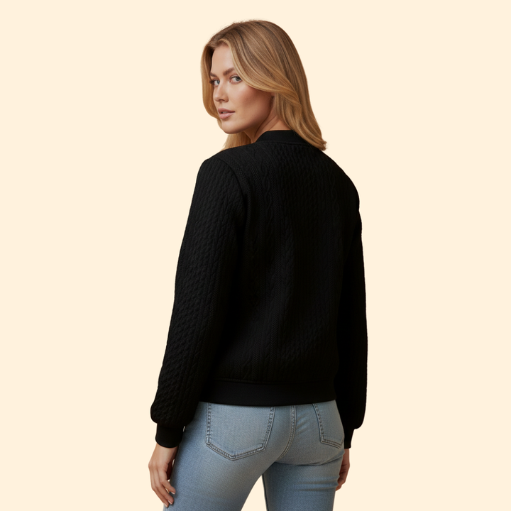 Women’s Embossed Bomber Jacket