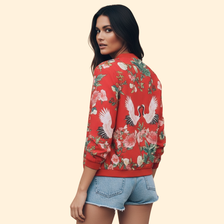 Women’s Floral Bomber Jacket