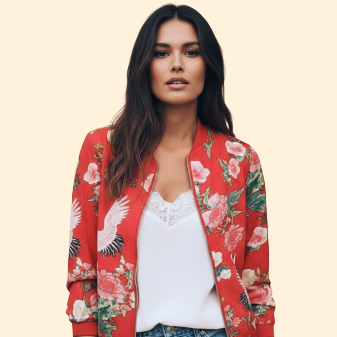 Women’s Floral Bomber Jacket
