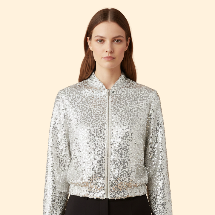 Women’s Glittering Bomber Jacket