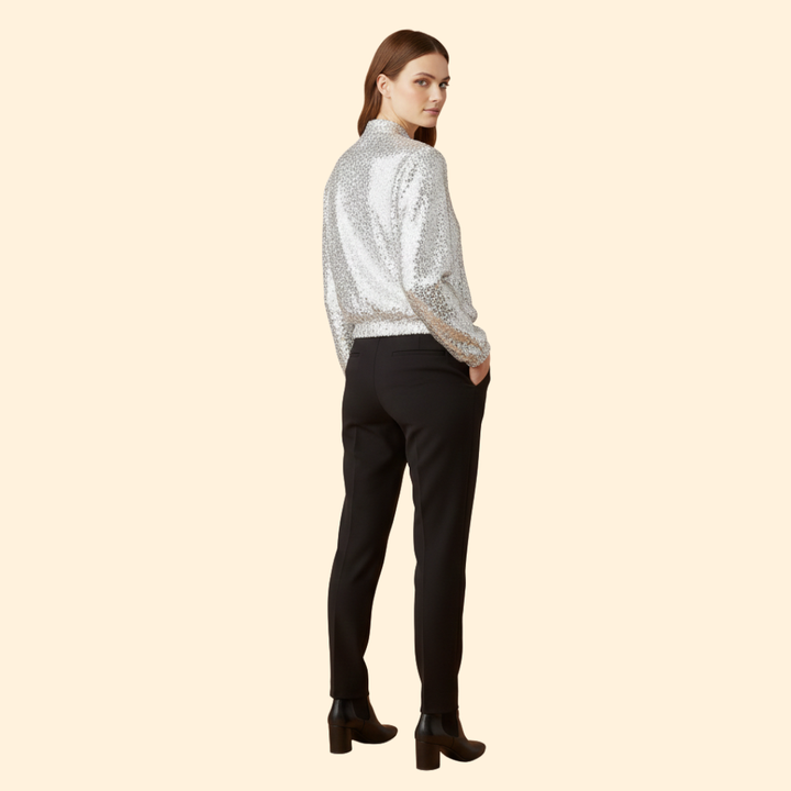 Women’s Glittering Bomber Jacket