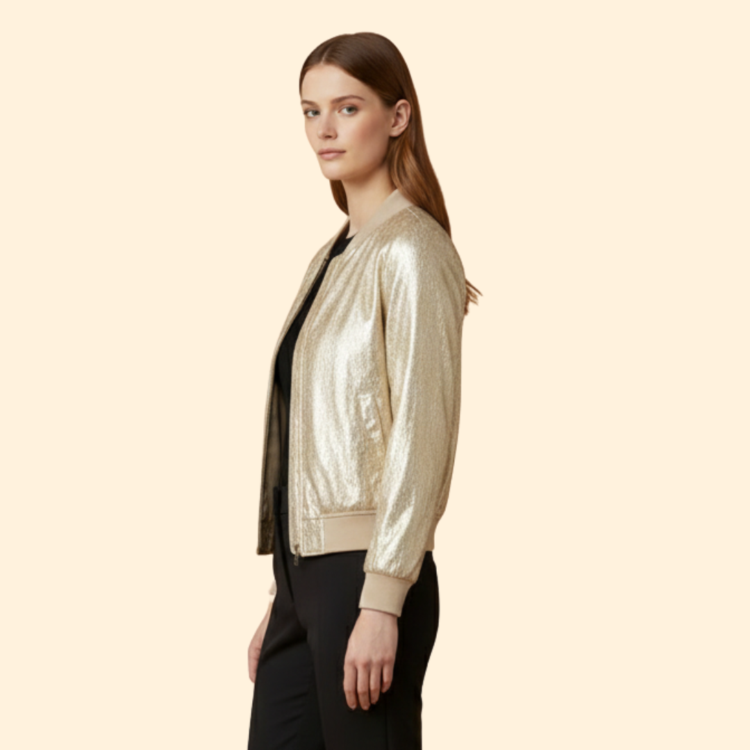 Women’s Golden Glow Bomber Jacket