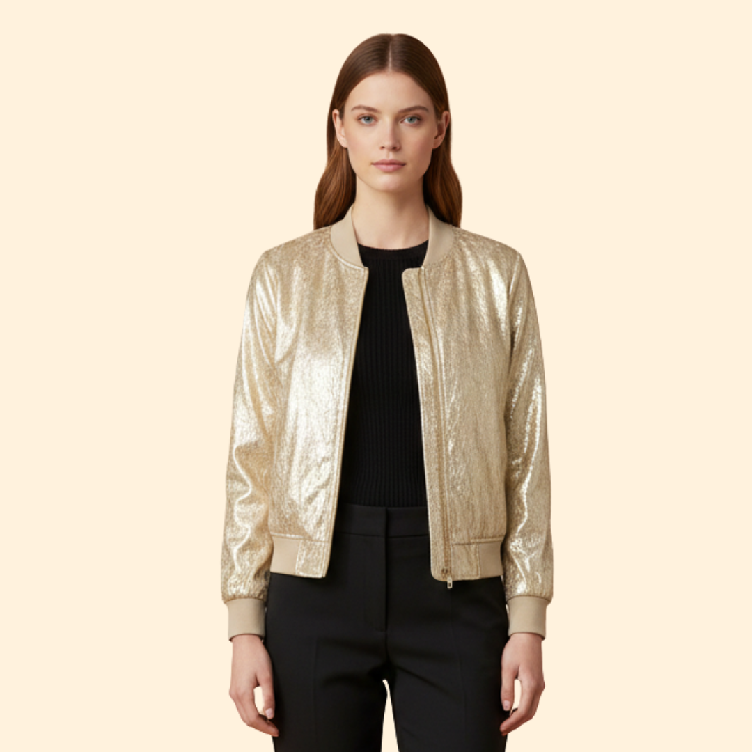 Women’s Golden Glow Bomber Jacket