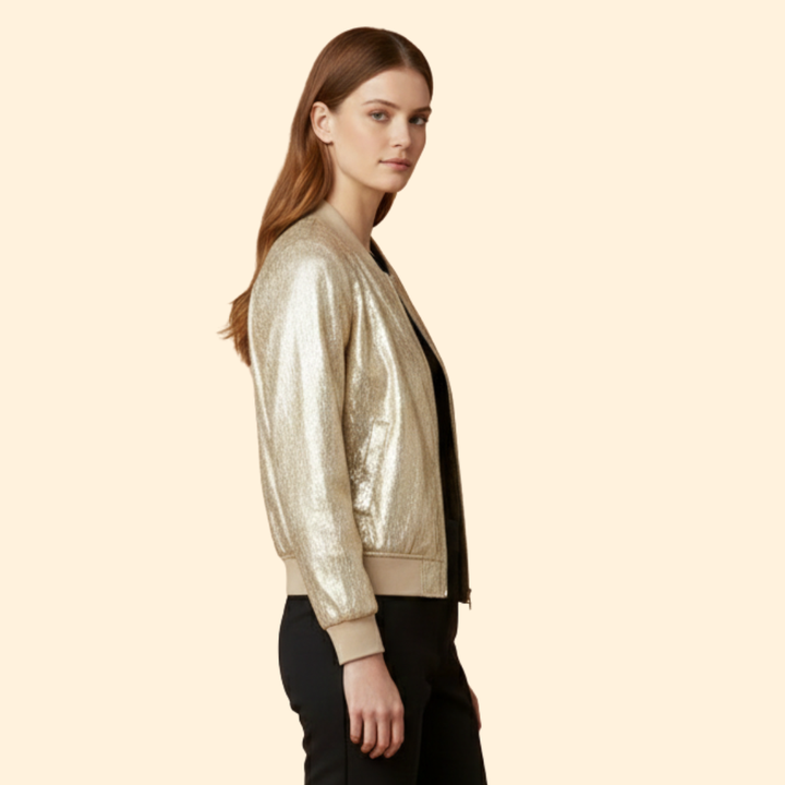 Women’s Golden Glow Bomber Jacket
