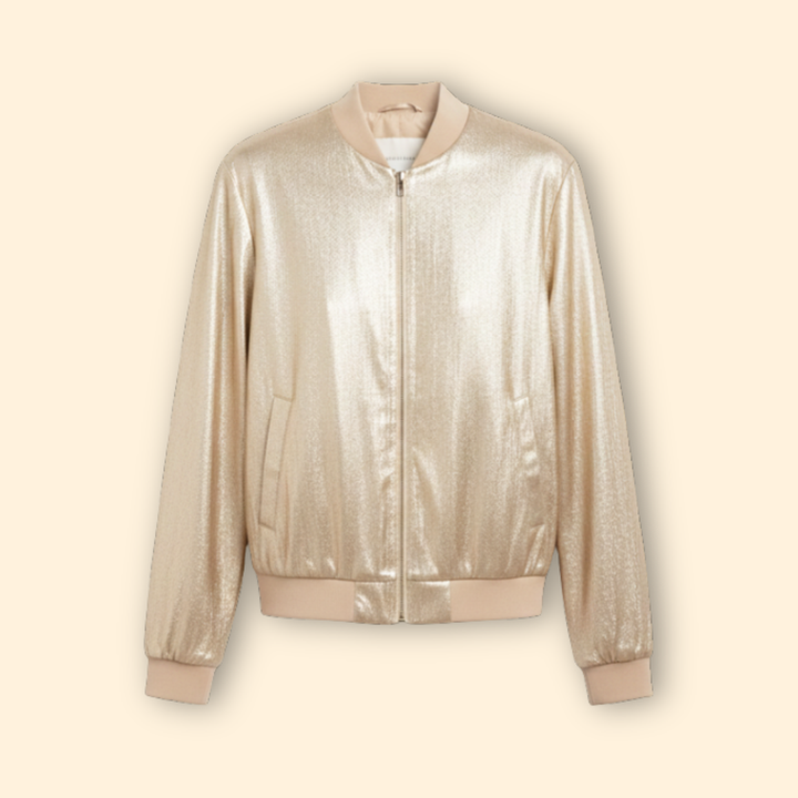Women’s Golden Sheen Bomber Jacket
