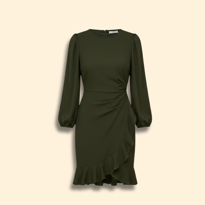 Women’s Graceful Ruffle Bodycon Dress