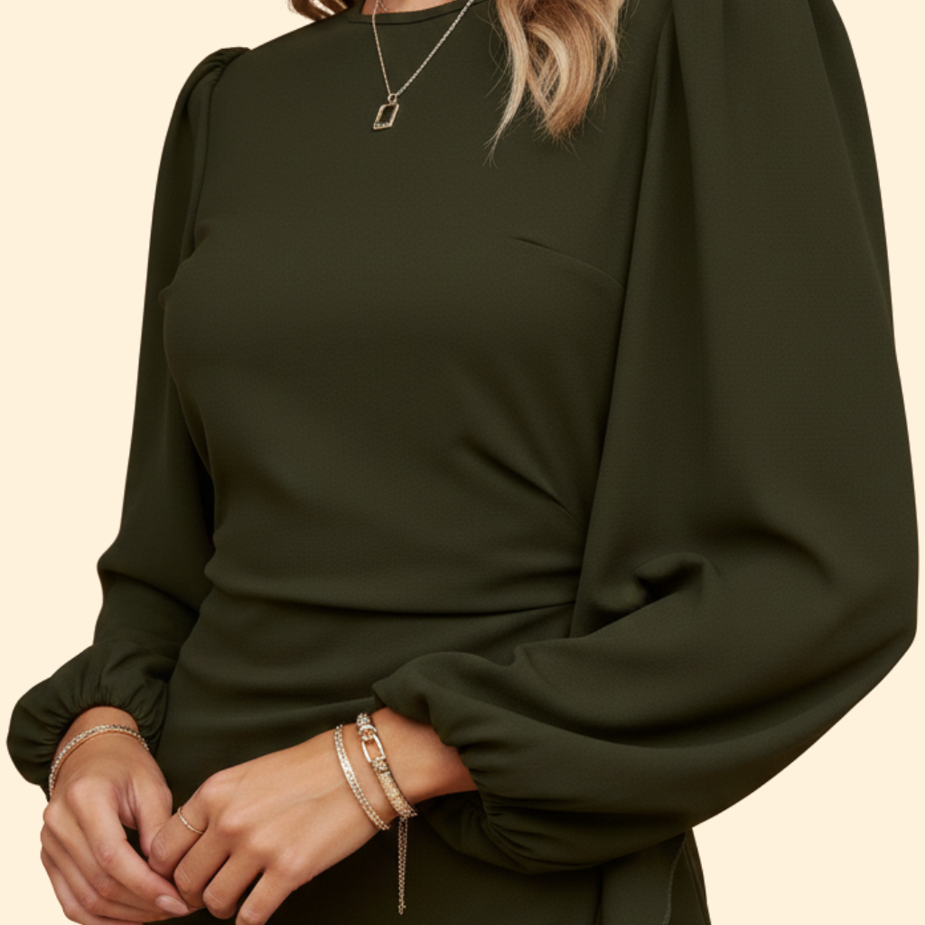 Women’s Graceful Ruffle Bodycon Dress
