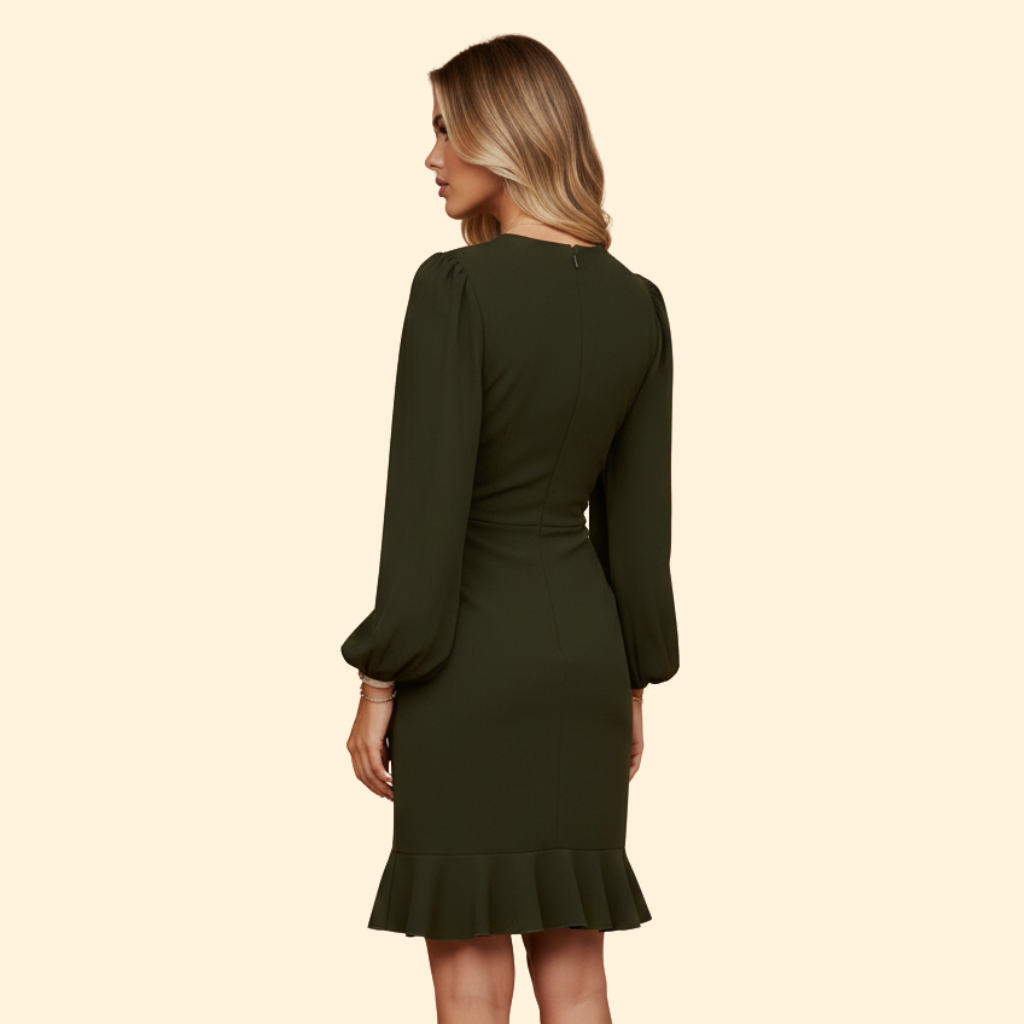 Women’s Graceful Ruffle Bodycon Dress