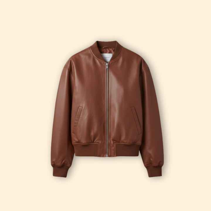 Women’s Leather Bomber Jacket