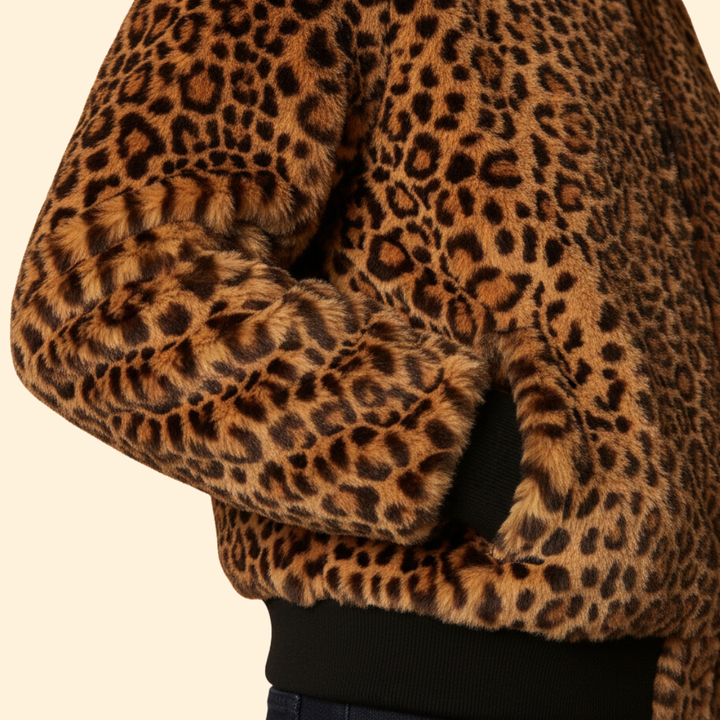 Women’s Leopard Bomber Jacket