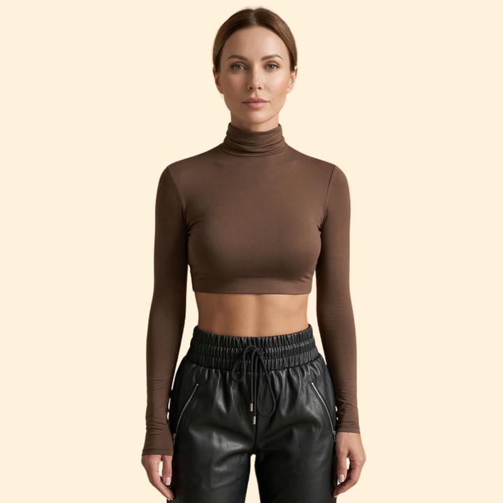 Women's Long Sleeve Crop Top