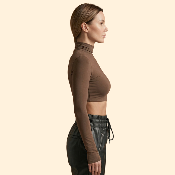 Women's Long Sleeve Crop Top