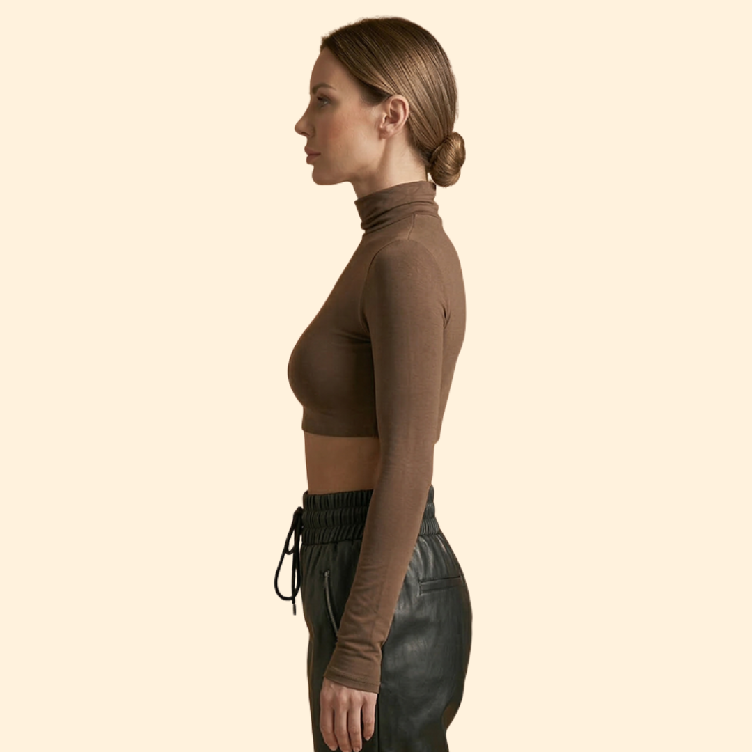 Women's Long Sleeve Crop Top