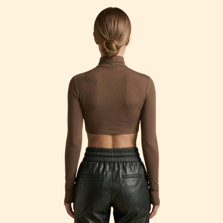 Women's Long Sleeve Crop Top