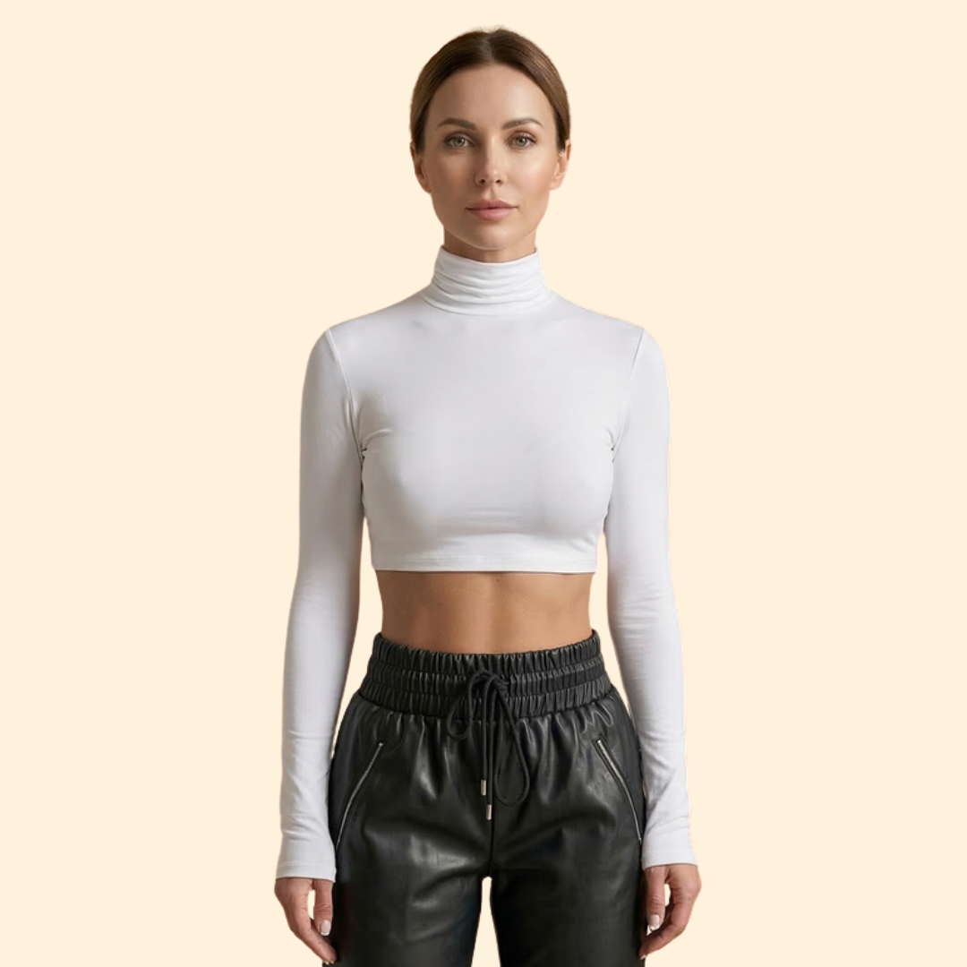 Women's Long Sleeve Crop Top