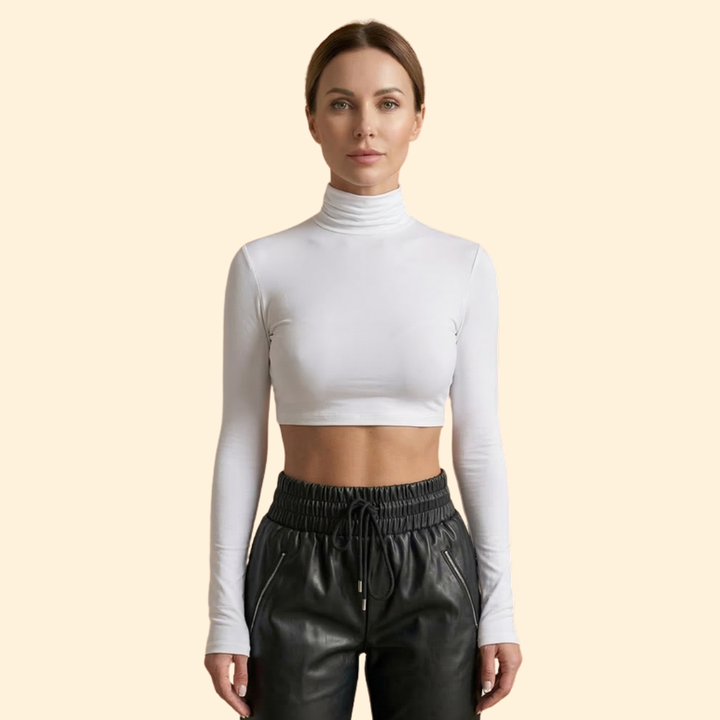 Women's Long Sleeve Crop Top