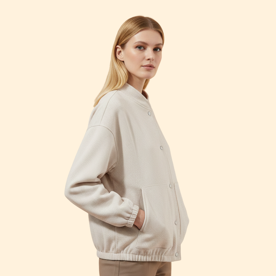 Women's Modern Button Jacket
