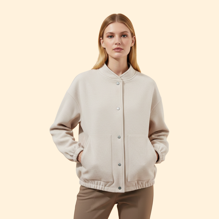Women's Modern Button Jacket
