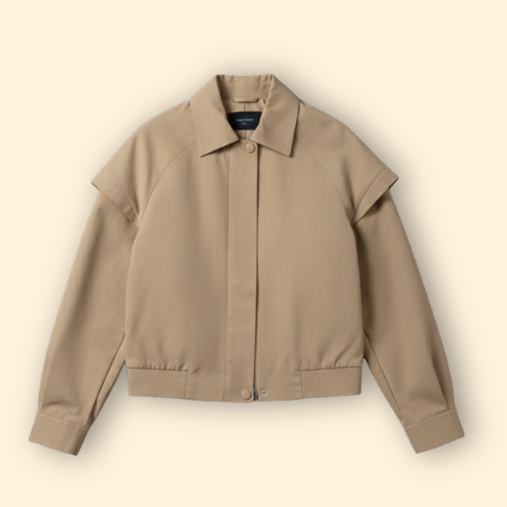Women’s Modern Lapel Bomber Jacket
