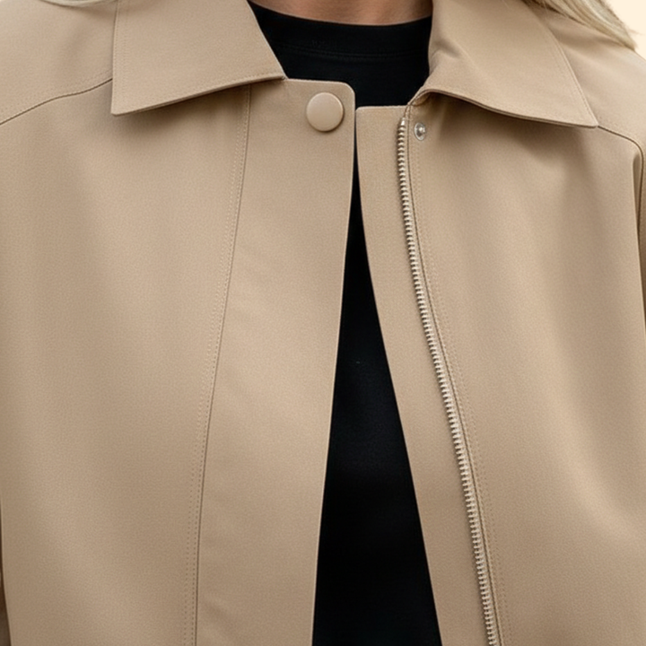 Women’s Modern Lapel Bomber Jacket