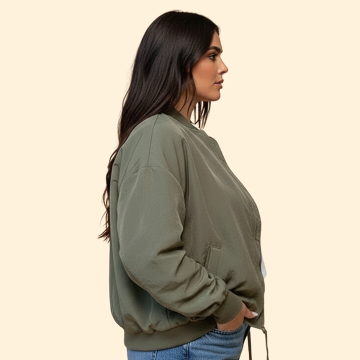 Women’s Modern Oversized Bomber Jacket