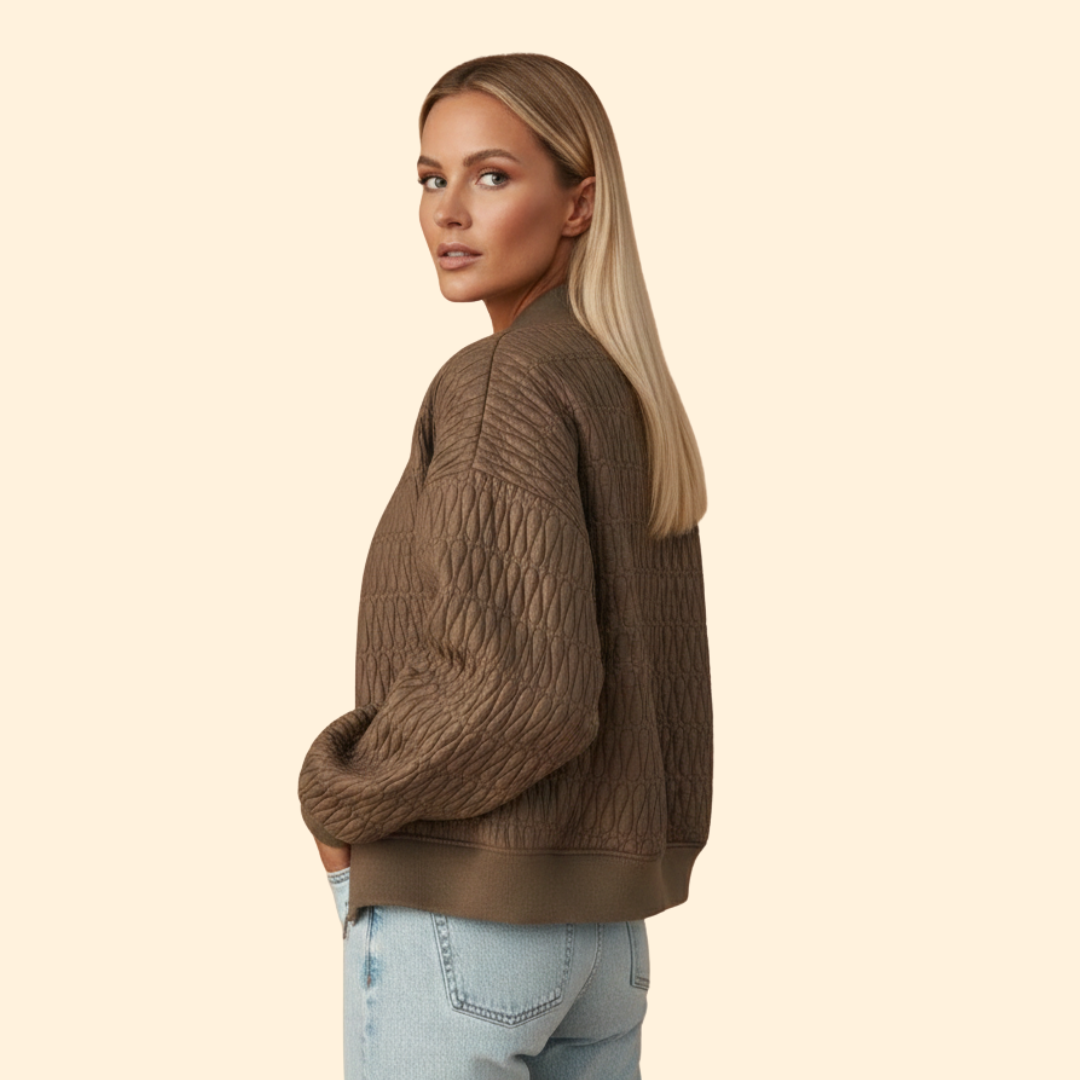 Women’s Modern Quilted Bomber Jacket