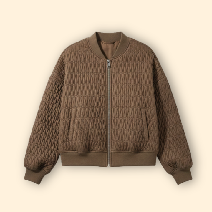 Women’s Modern Quilted Bomber Jacket