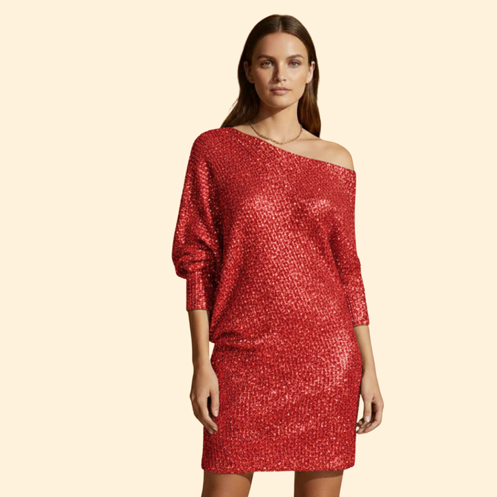 Women’s Off-Shoulder Sequin Dress