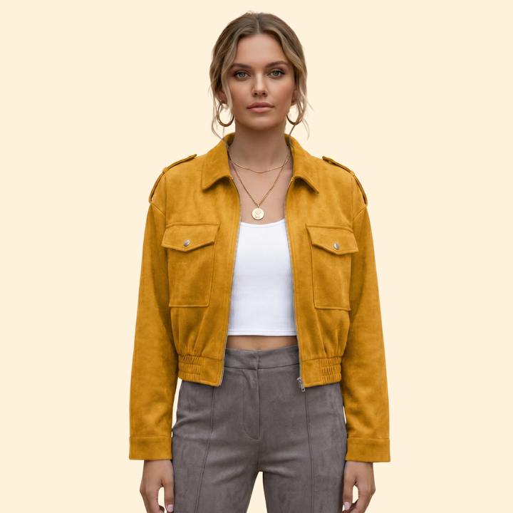 Women’s Patch Pocket Bomber Jacket