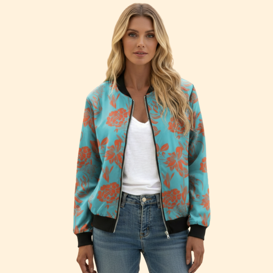 Women’s Printed Bomber Jacket