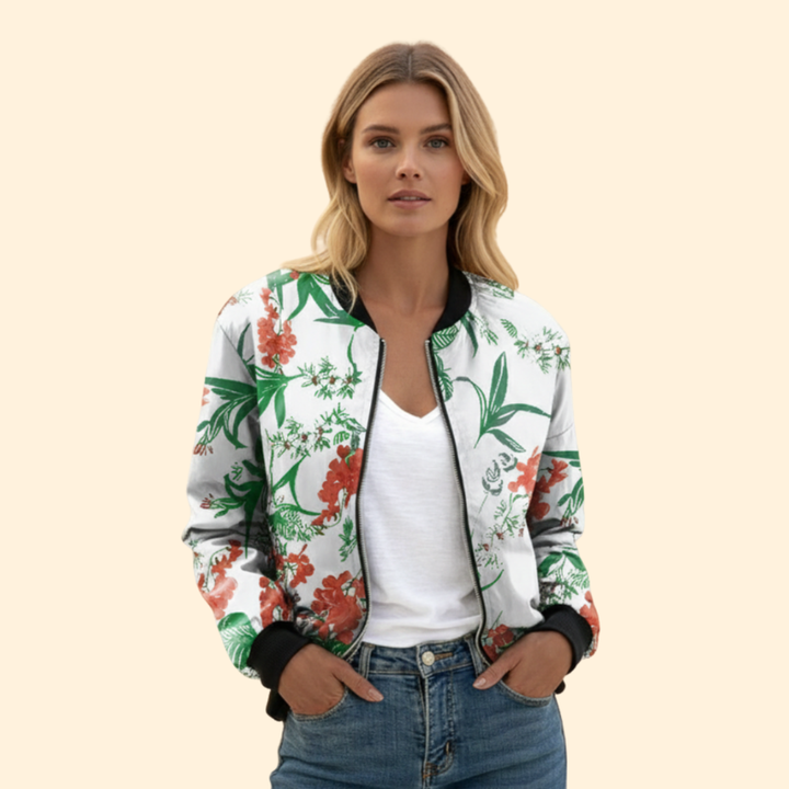 Women’s Printed Bomber Jacket