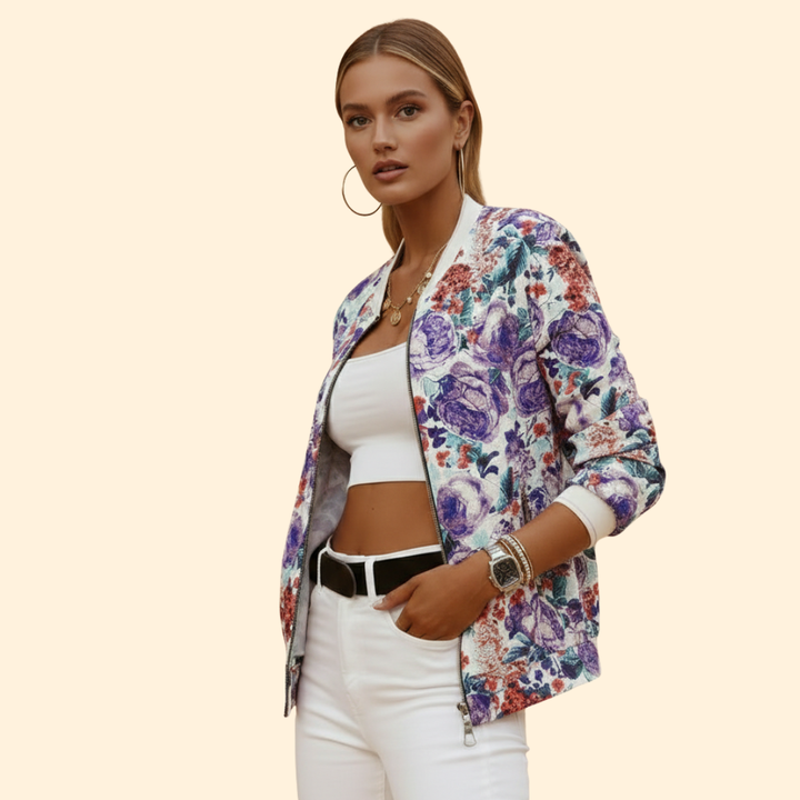 Women’s Printed Bomber Jacket