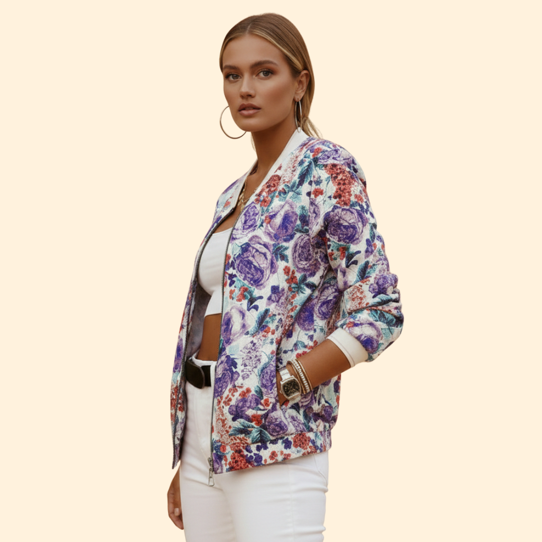 Women’s Printed Bomber Jacket
