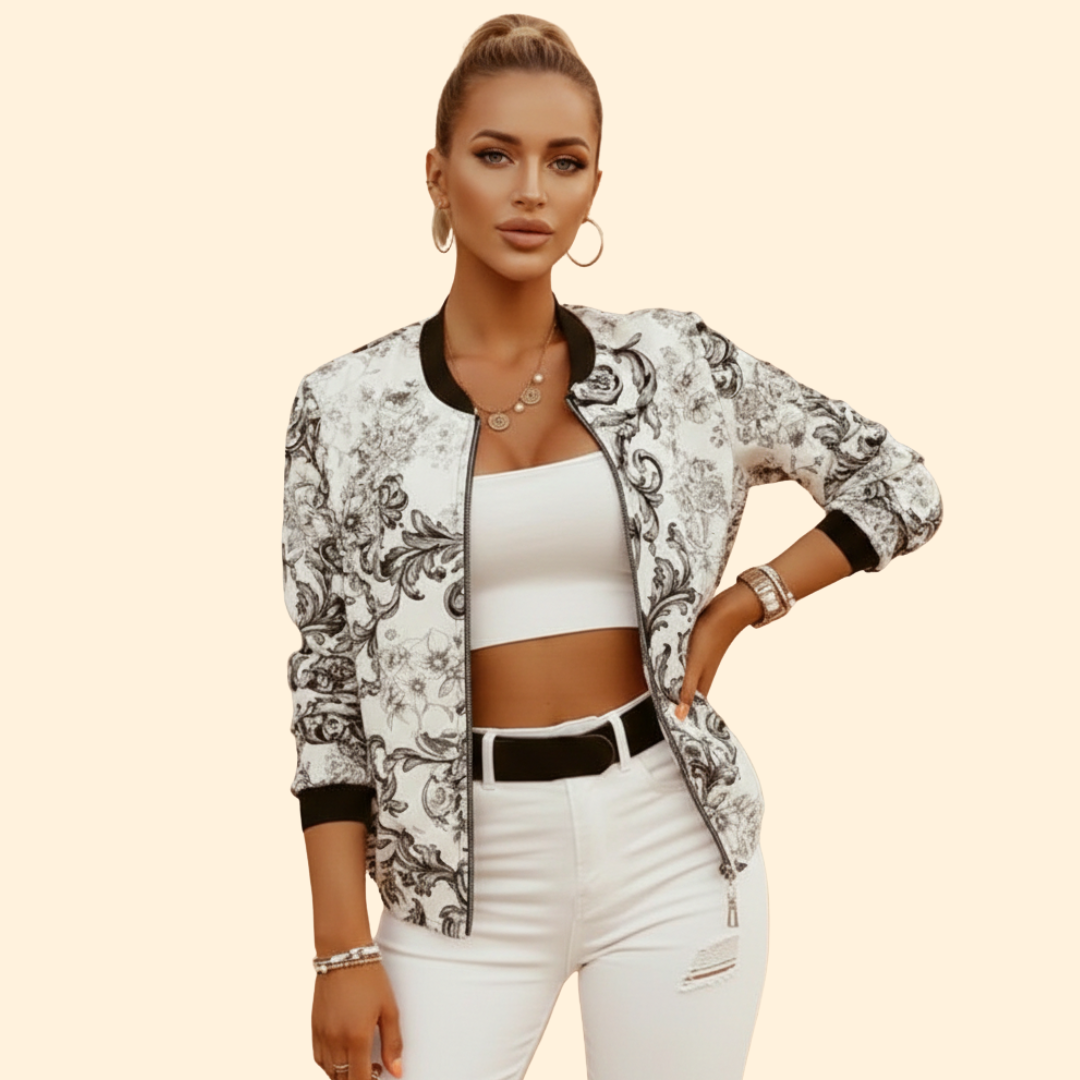 Women’s Printed Bomber Jacket