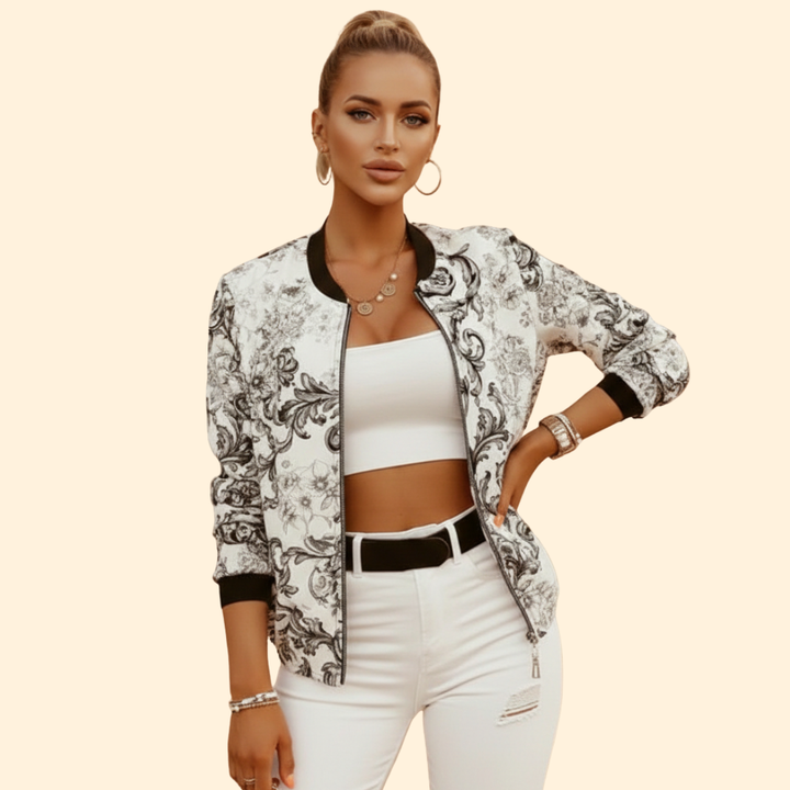 Women’s Printed Bomber Jacket