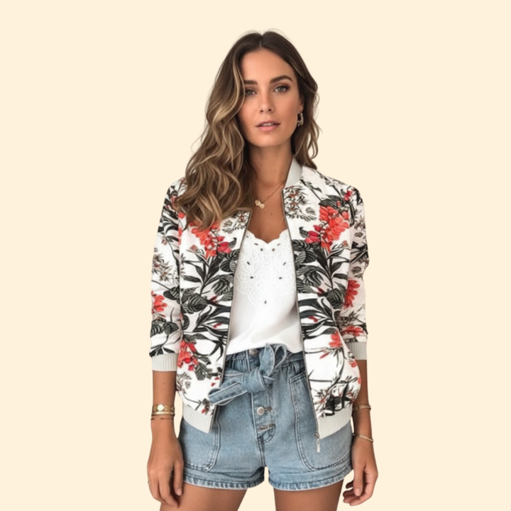 Women’s Printed Bomber Jacket