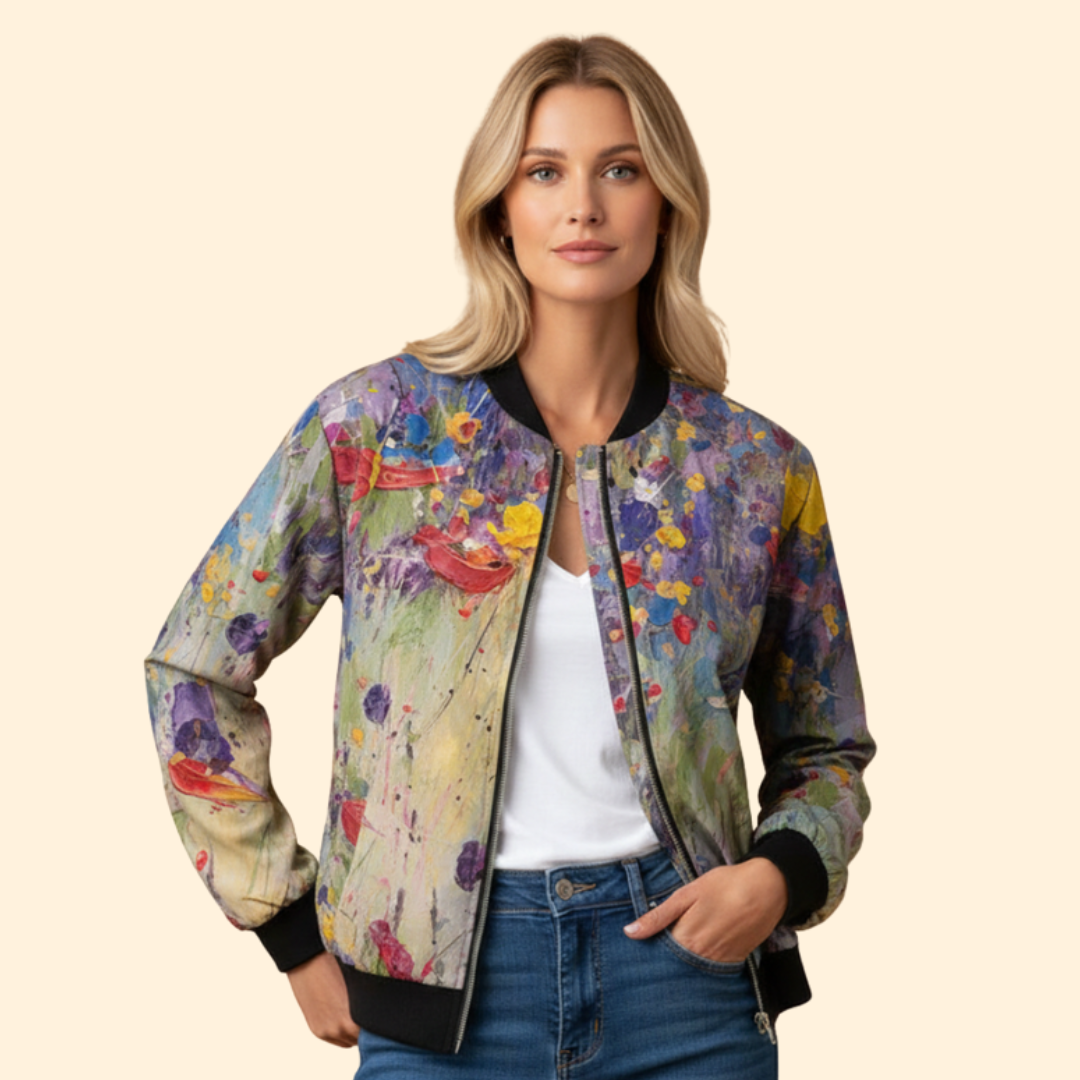 Women’s Printed Bomber Jacket