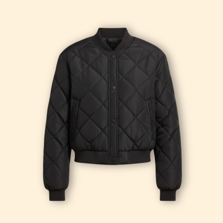Women's Quilted Bomber Jacket