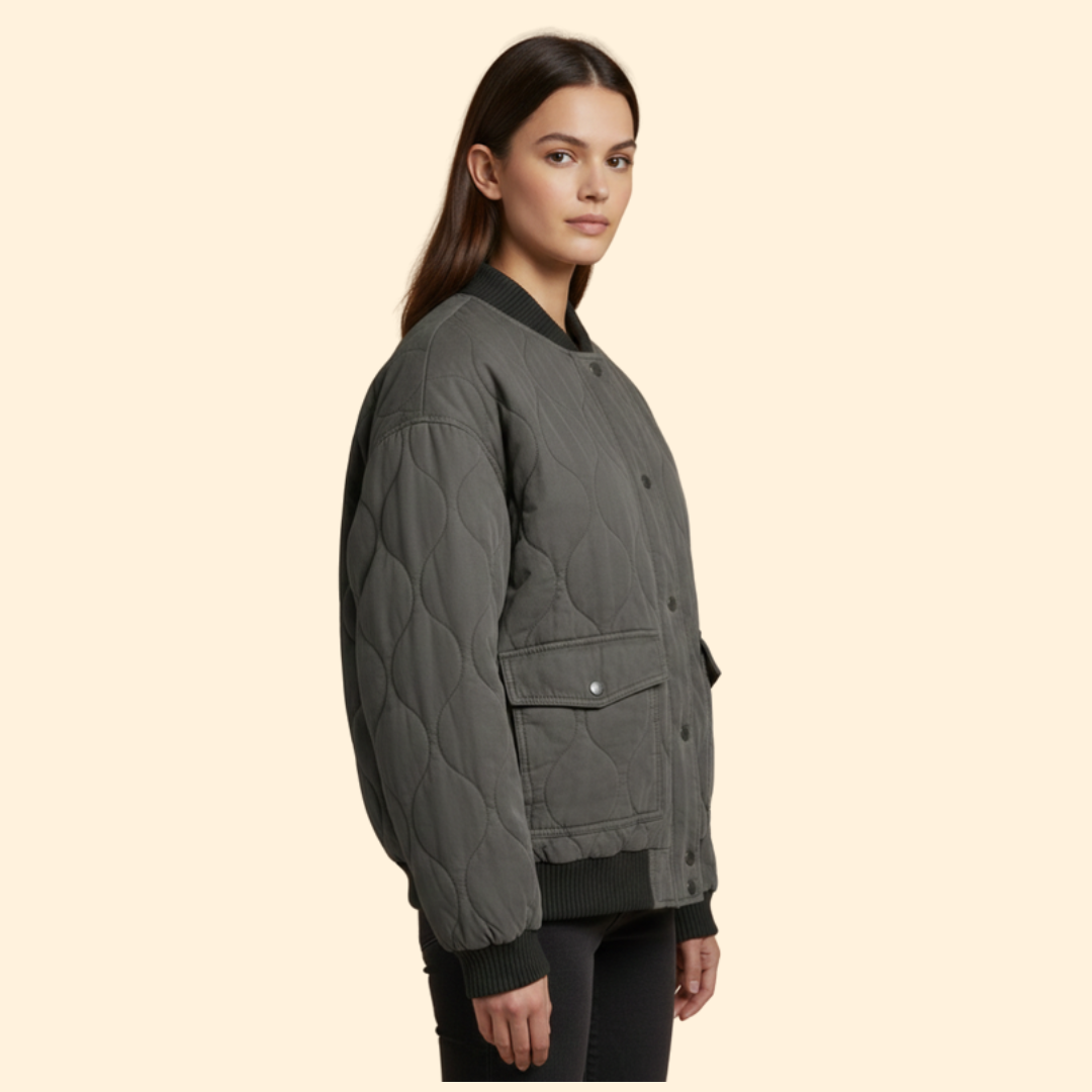 Women’s Quilted Bomber Jacket