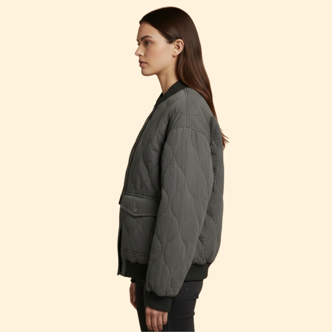 Women’s Quilted Bomber Jacket