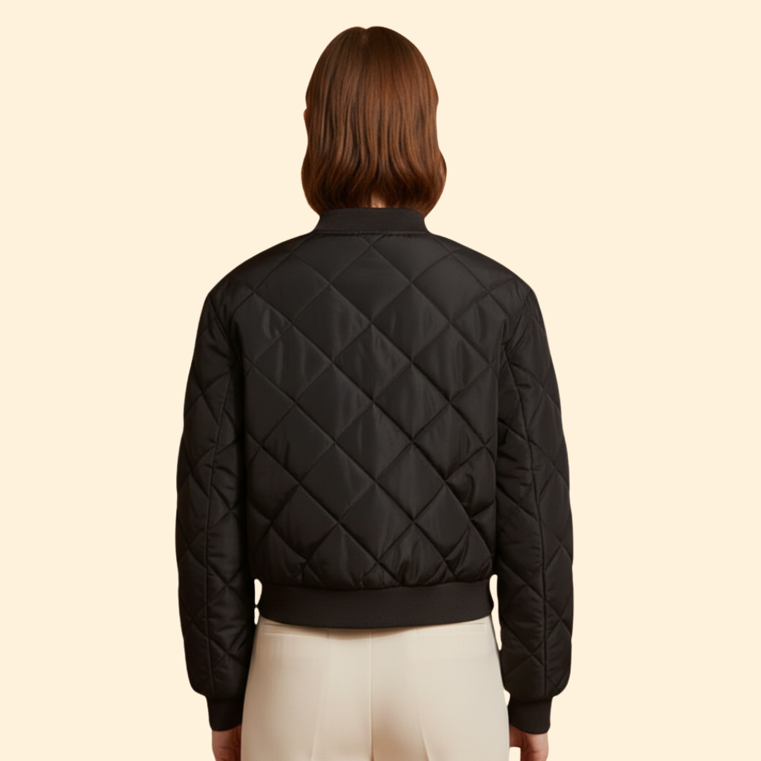 Women's Quilted Bomber Jacket