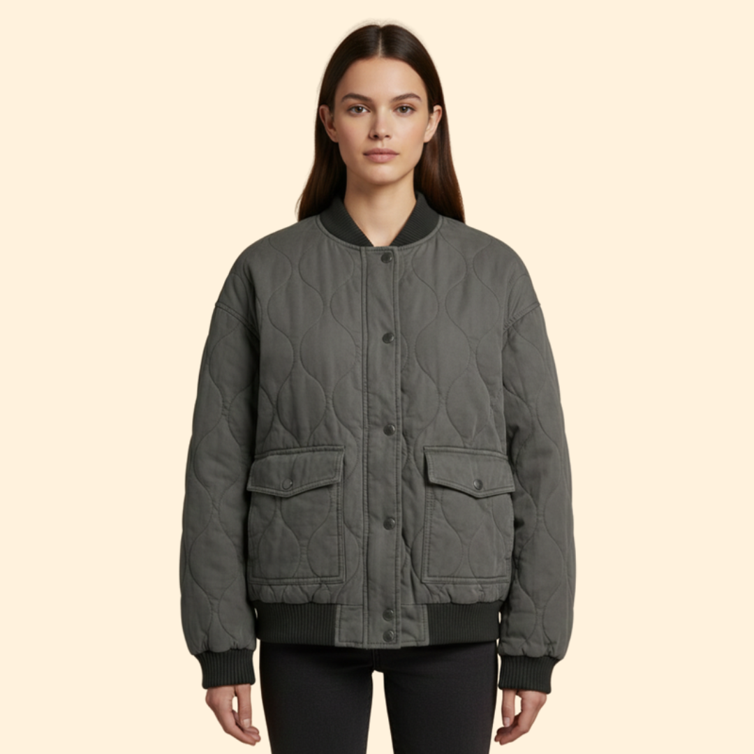 Women’s Quilted Bomber Jacket