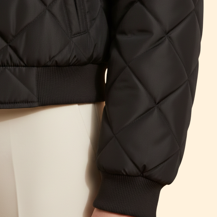 Women's Quilted Bomber Jacket
