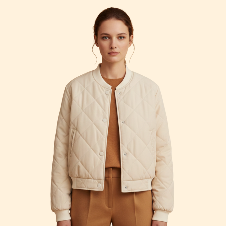 Women's Quilted Bomber Jacket
